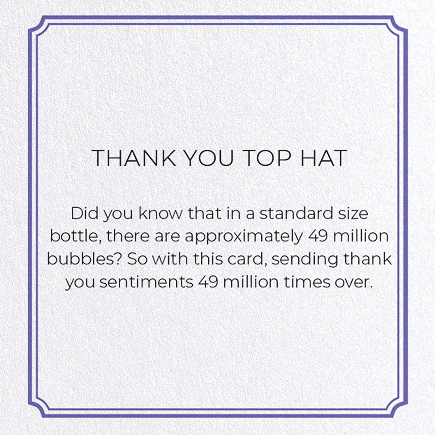 THANK YOU TOP HAT: Vintage Greeting Card