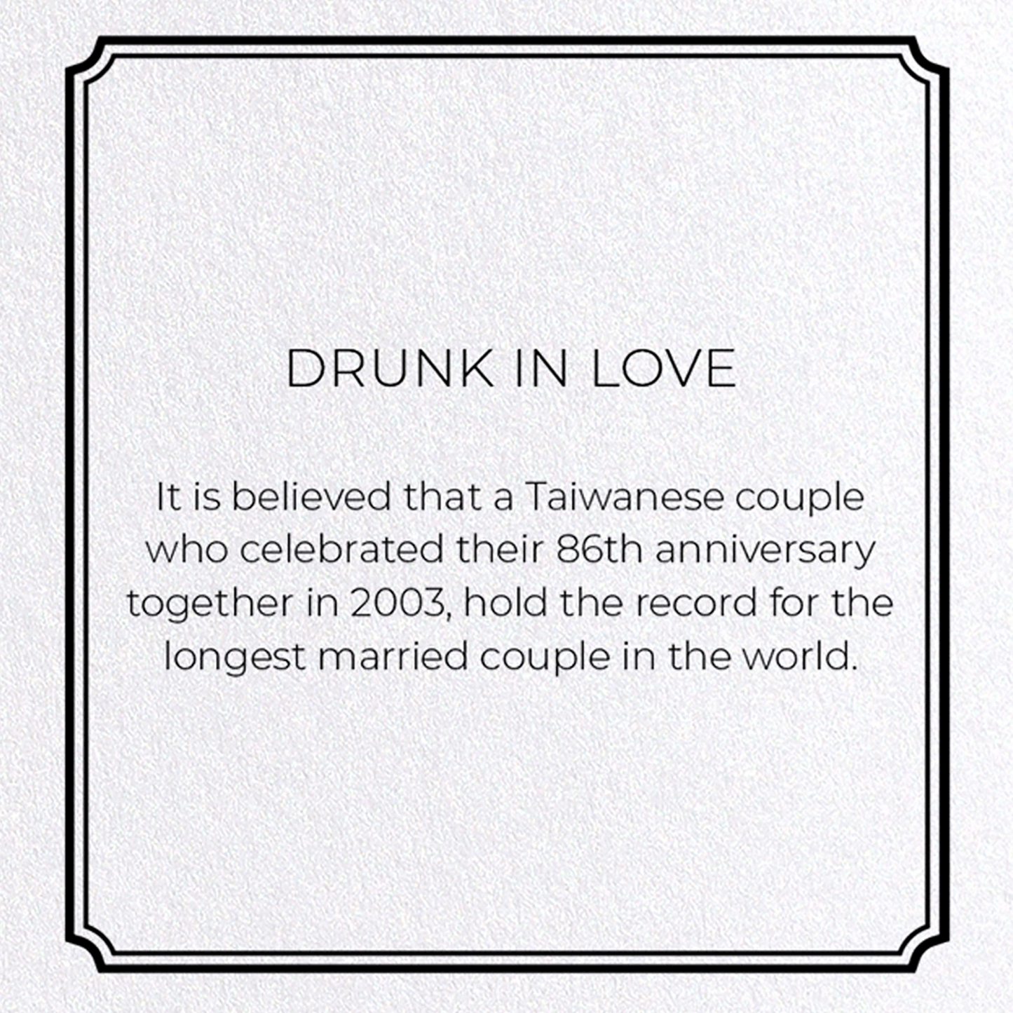 DRUNK IN LOVE: Vintage Greeting Card