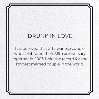 DRUNK IN LOVE: Vintage Greeting Card