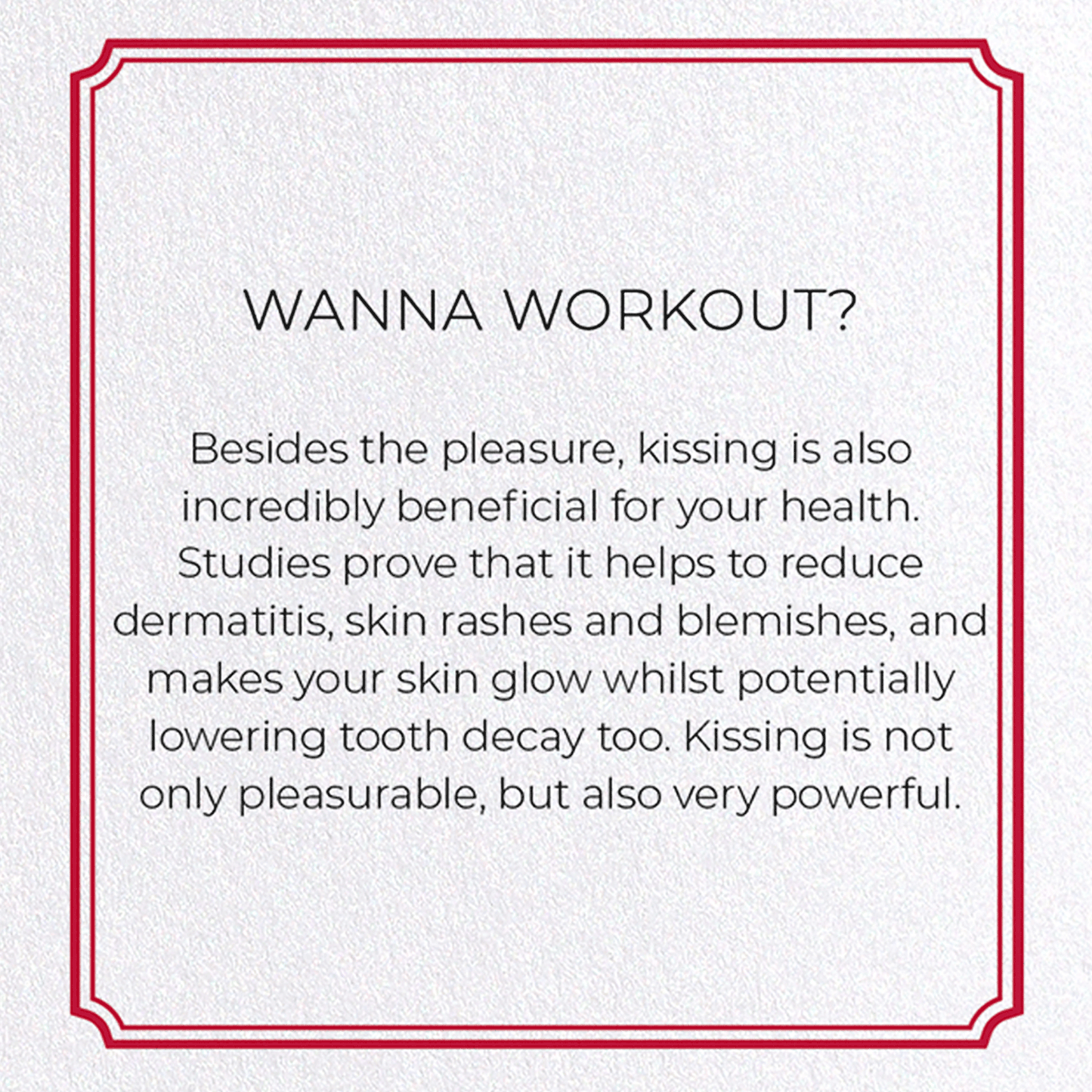 WANNA WORKOUT?: Vintage Greeting Card