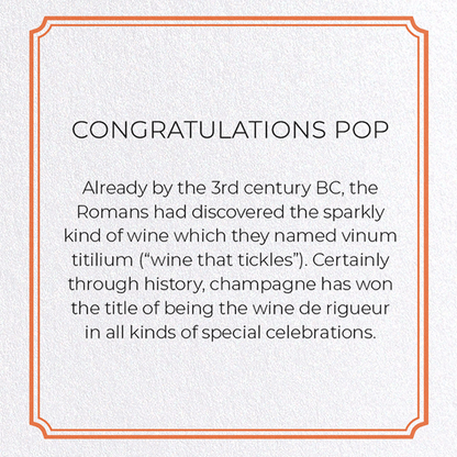 CONGRATULATIONS POP: Vintage Greeting Card