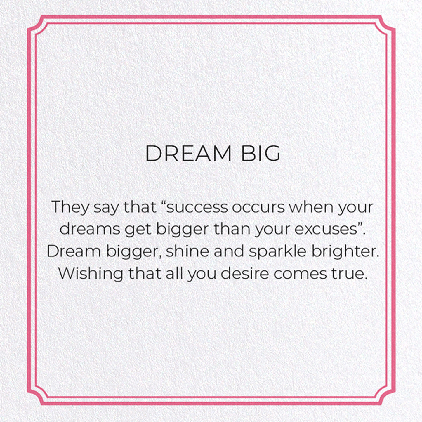 DREAM BIG: Vintage Greeting Card