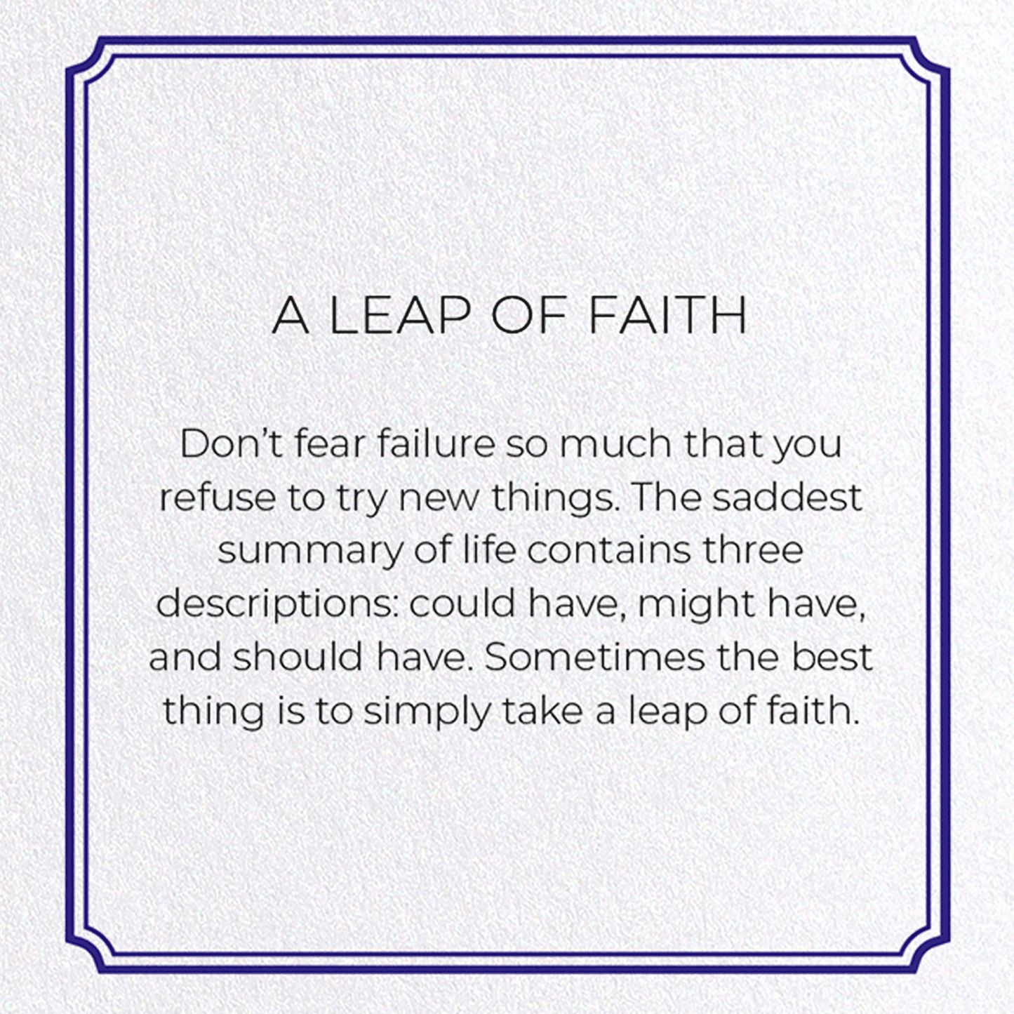 A LEAP OF FAITH: Vintage Greeting Card