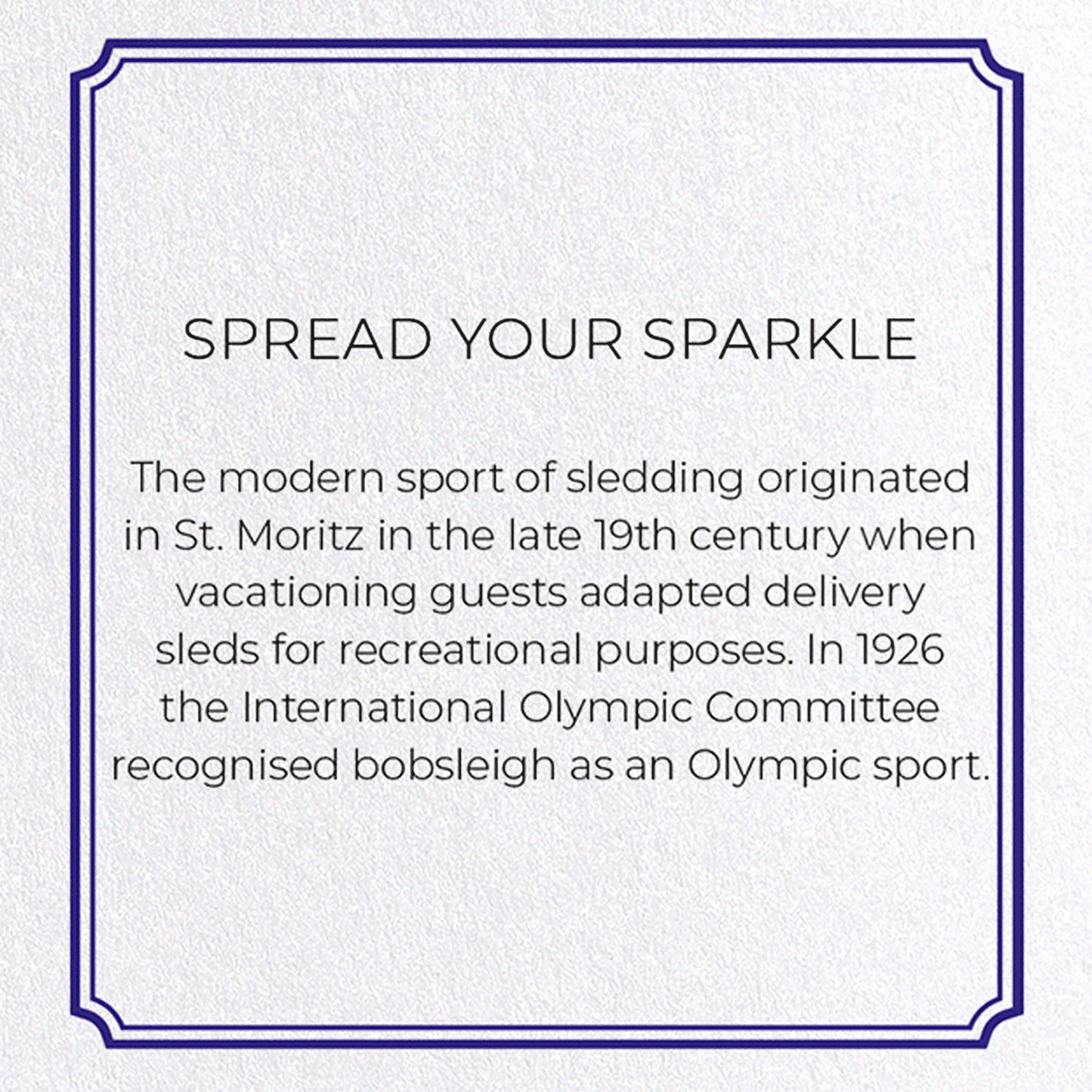 SPREAD YOUR SPARKLE: Vintage Greeting Card