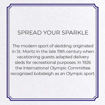 SPREAD YOUR SPARKLE: Vintage Greeting Card