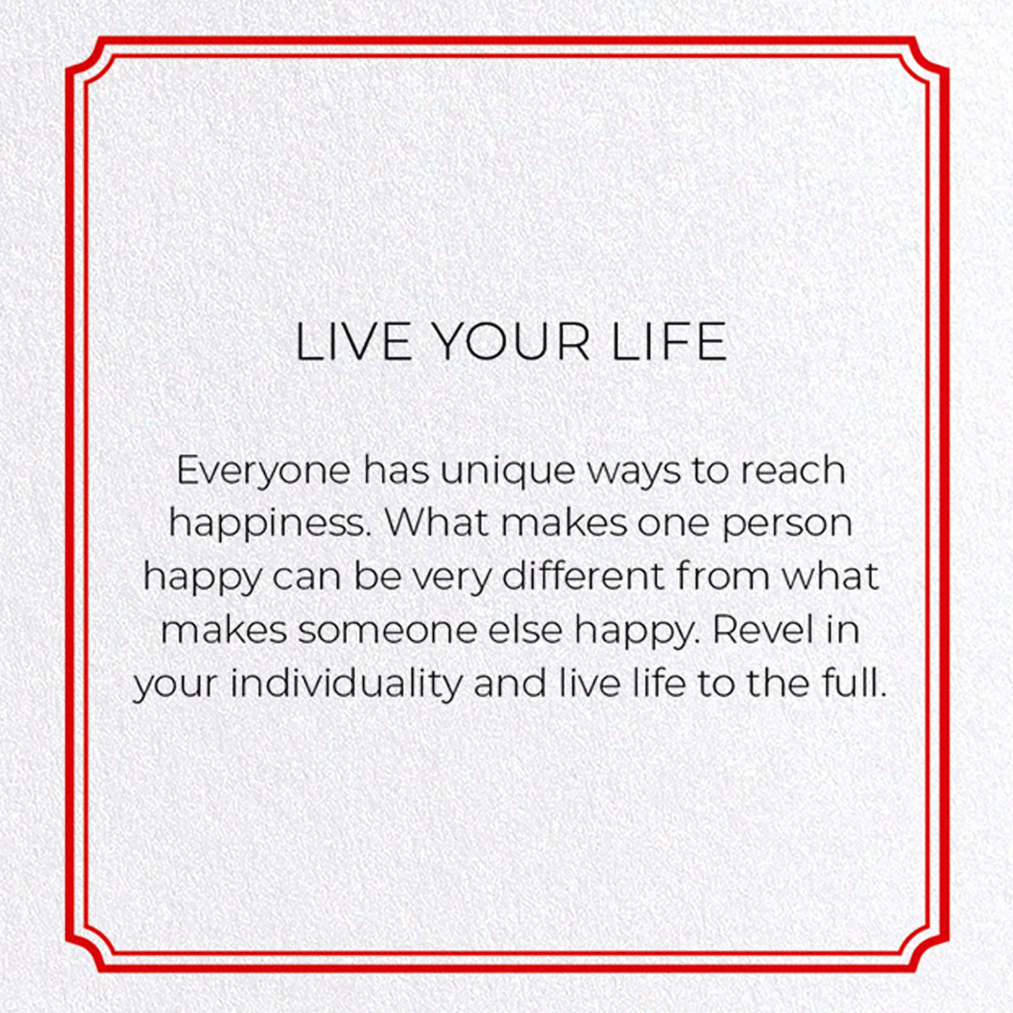 LIVE YOUR LIFE: Vintage Greeting Card