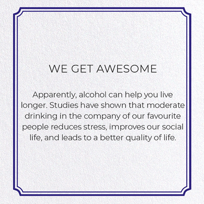 WE GET AWESOME: Vintage Greeting Card