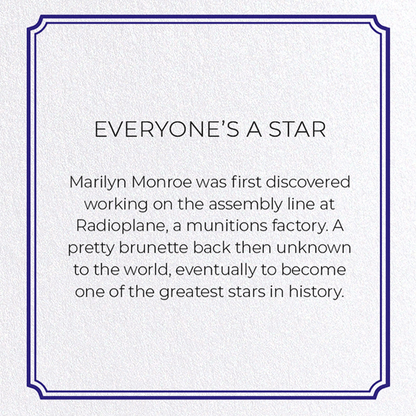 EVERYONE’S A STAR: Vintage Greeting Card
