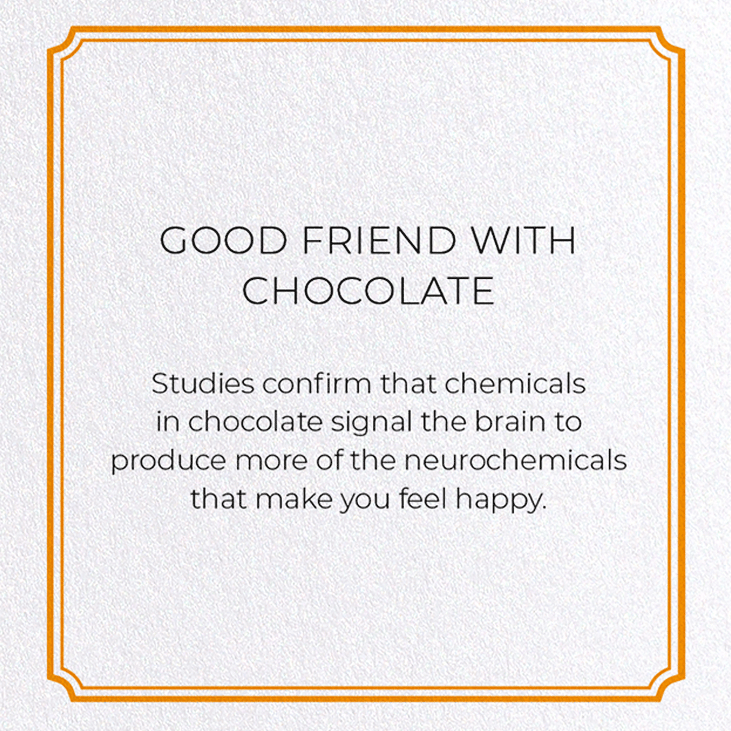 GOOD FRIEND WITH CHOCOLATE: Vintage Greeting Card