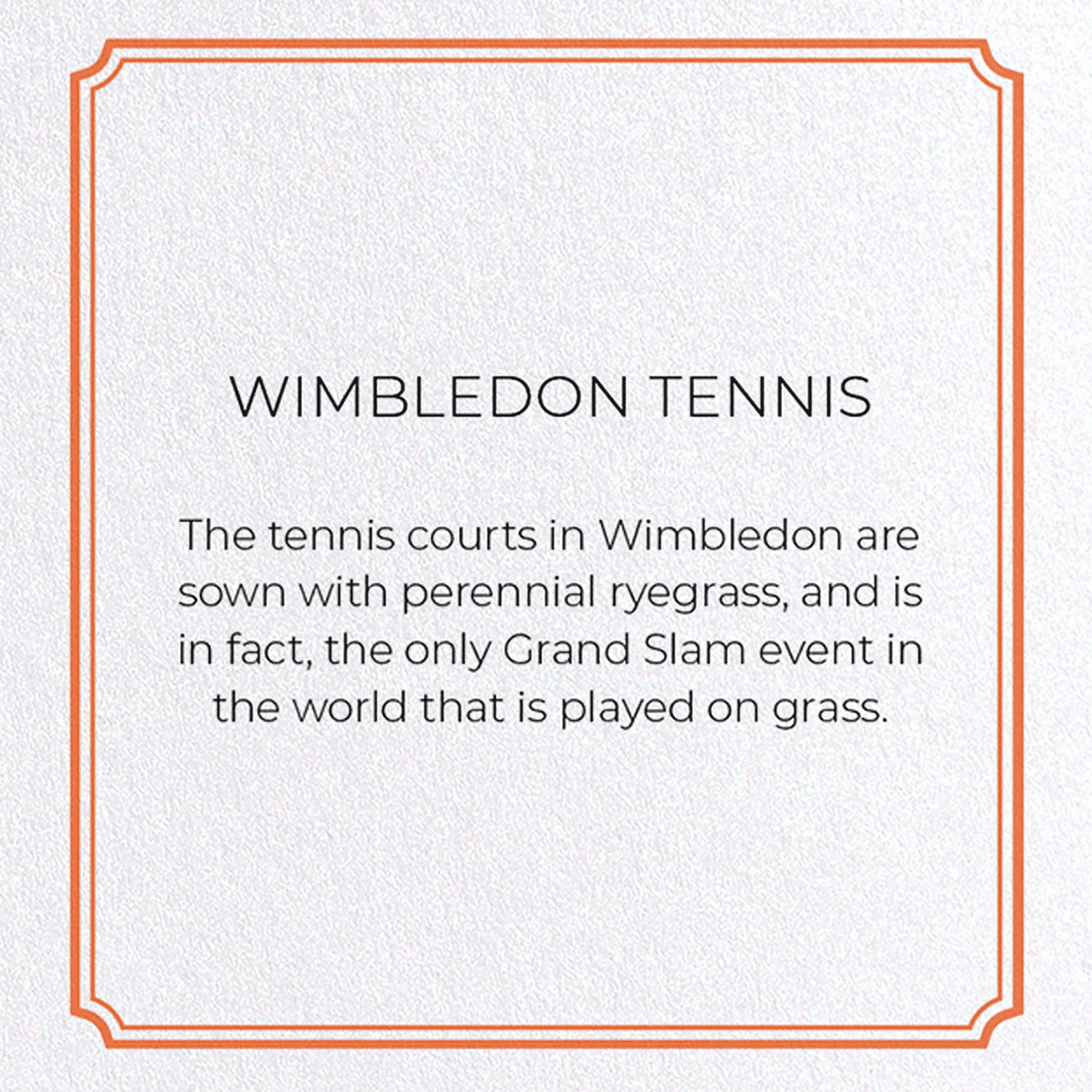 WIMBLEDON TENNIS: Modern deco Greeting Card