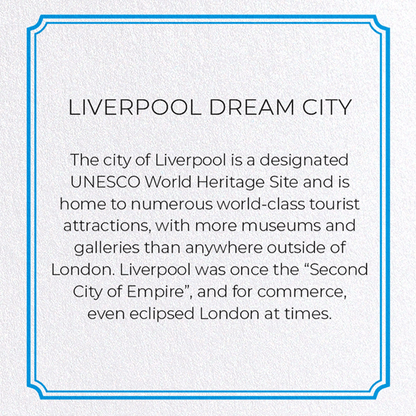 LIVERPOOL DREAM CITY: Modern deco Greeting Card