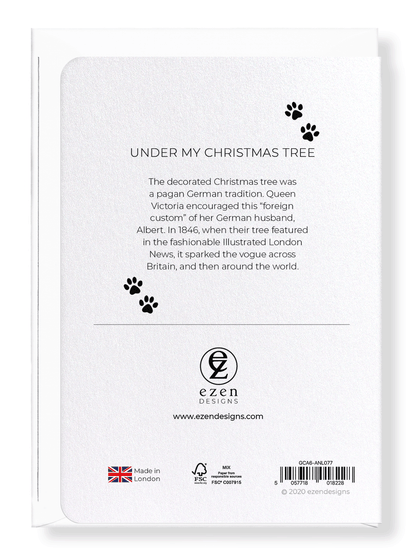 Ezen Designs - Under my christmas tree - Greeting Card - Back