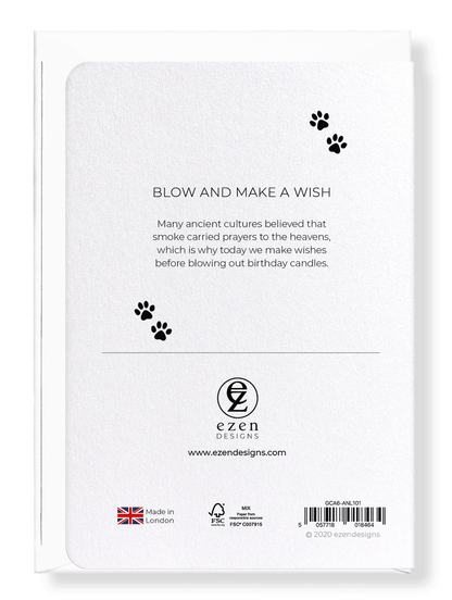 Ezen Designs - Blow and make a wish - Greeting Card - Back