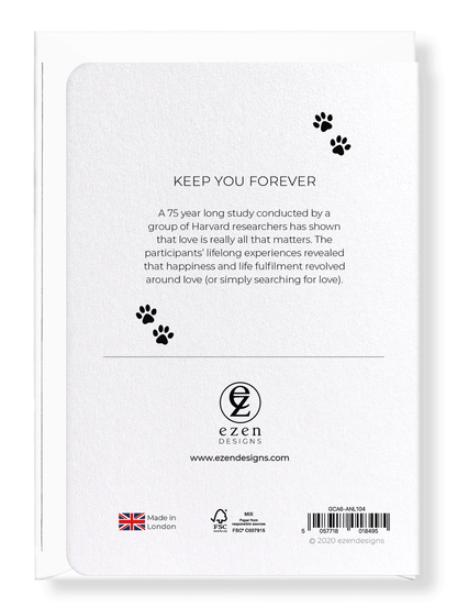 Ezen Designs - Keep you forever - Greeting Card - Back