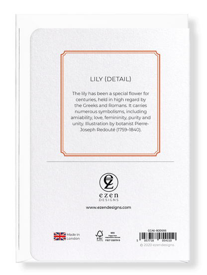 LILY: Botanical Greeting Card