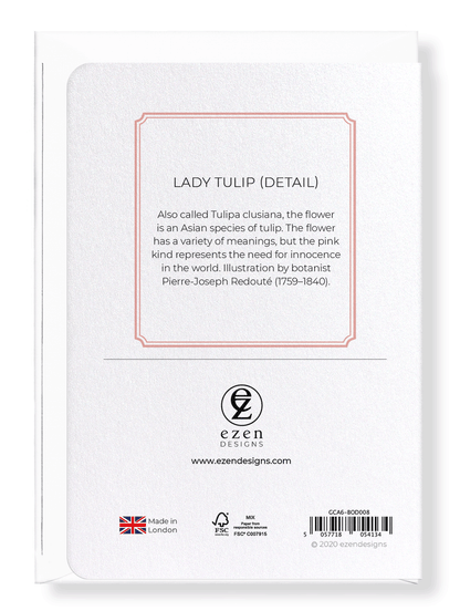 LADY TULIP: Botanical Greeting Card