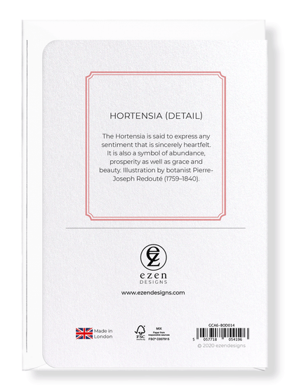 HORTENSIA: Botanical Greeting Card