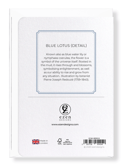 BLUE LOTUS: Botanical Greeting Card