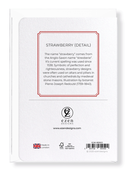 STRAWBERRY: Botanical Greeting Card