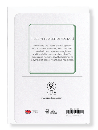 FILBERT HAZLENUT: Botanical Greeting Card