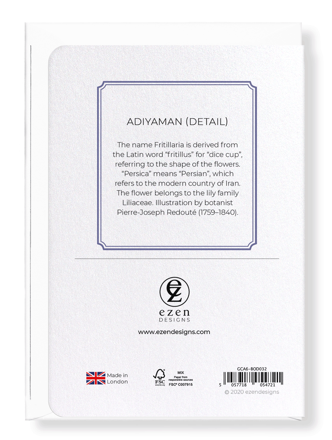 ADIYAMAN: Botanical Greeting Card