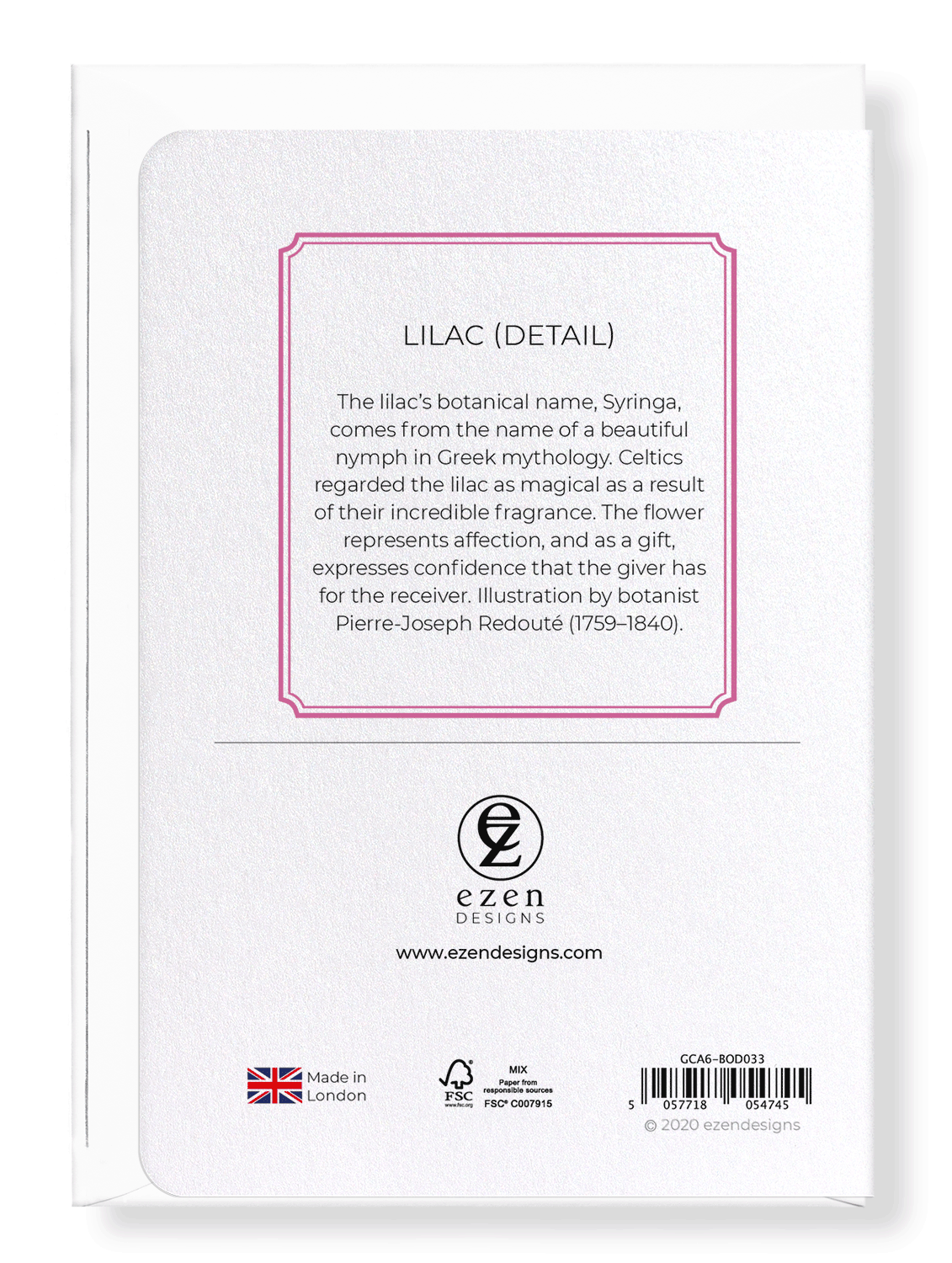 LILAC: Botanical Greeting Card