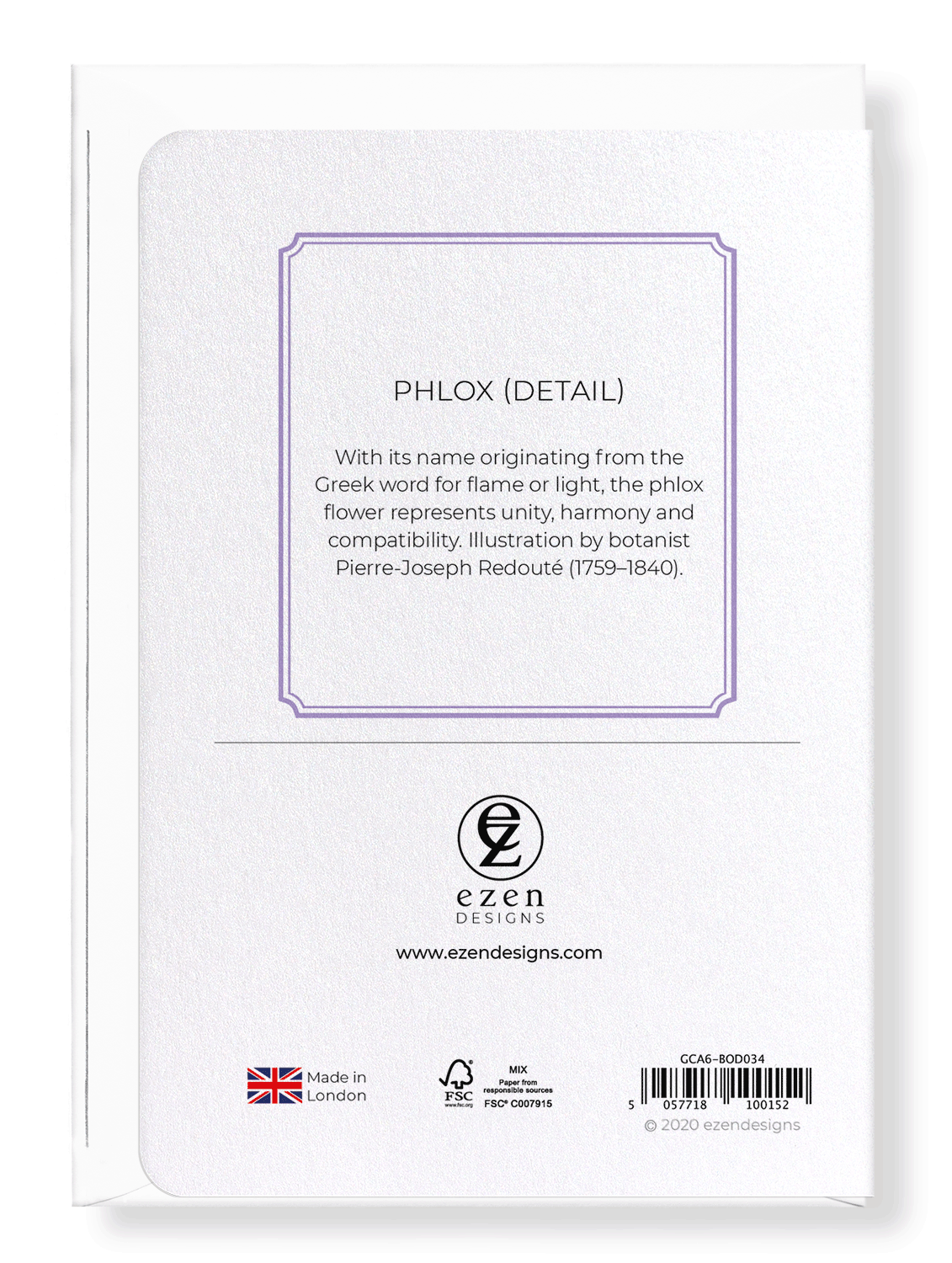 PHLOX: Botanical Greeting Card