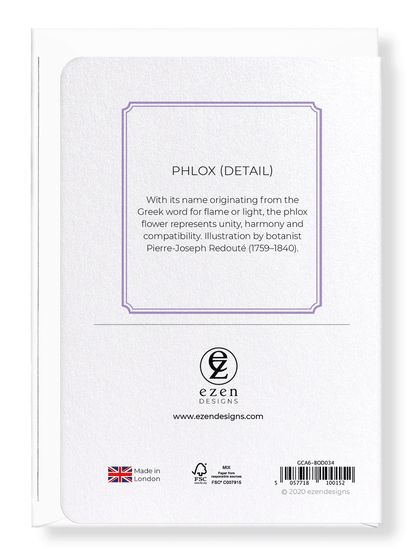 PHLOX: Botanical Greeting Card
