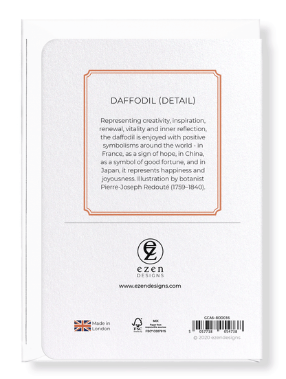 DAFFODIL: Botanical Greeting Card