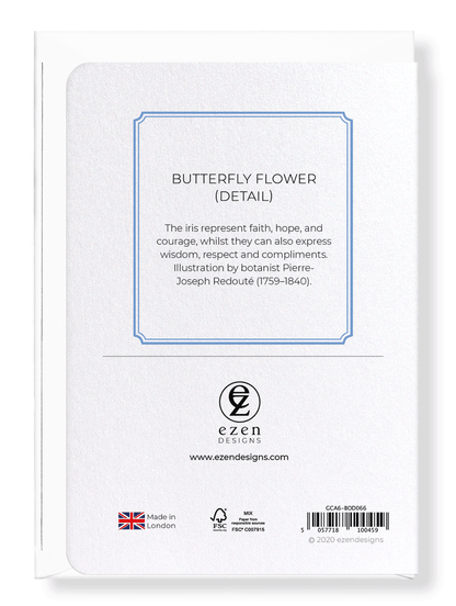 BUTTERFLY FLOWER : Botanical Greeting Card