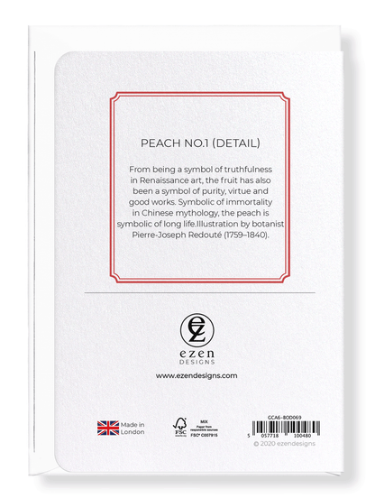 PEACH NO.1: Botanical Greeting Card