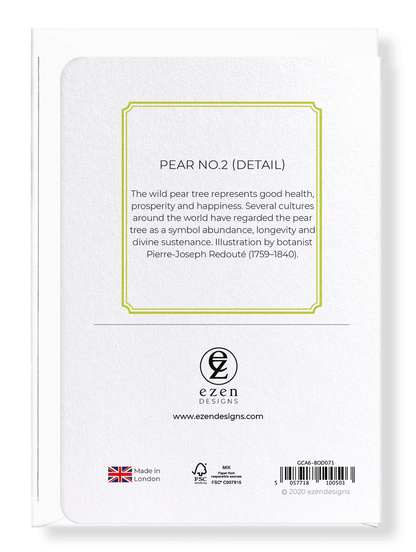 PEAR NO.2: Botanical Greeting Card