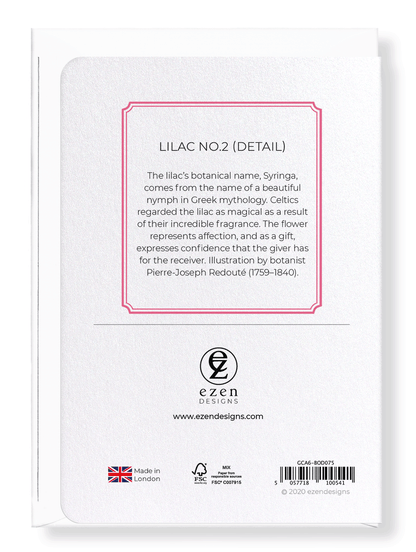 LILAC NO.2: Botanical Greeting Card