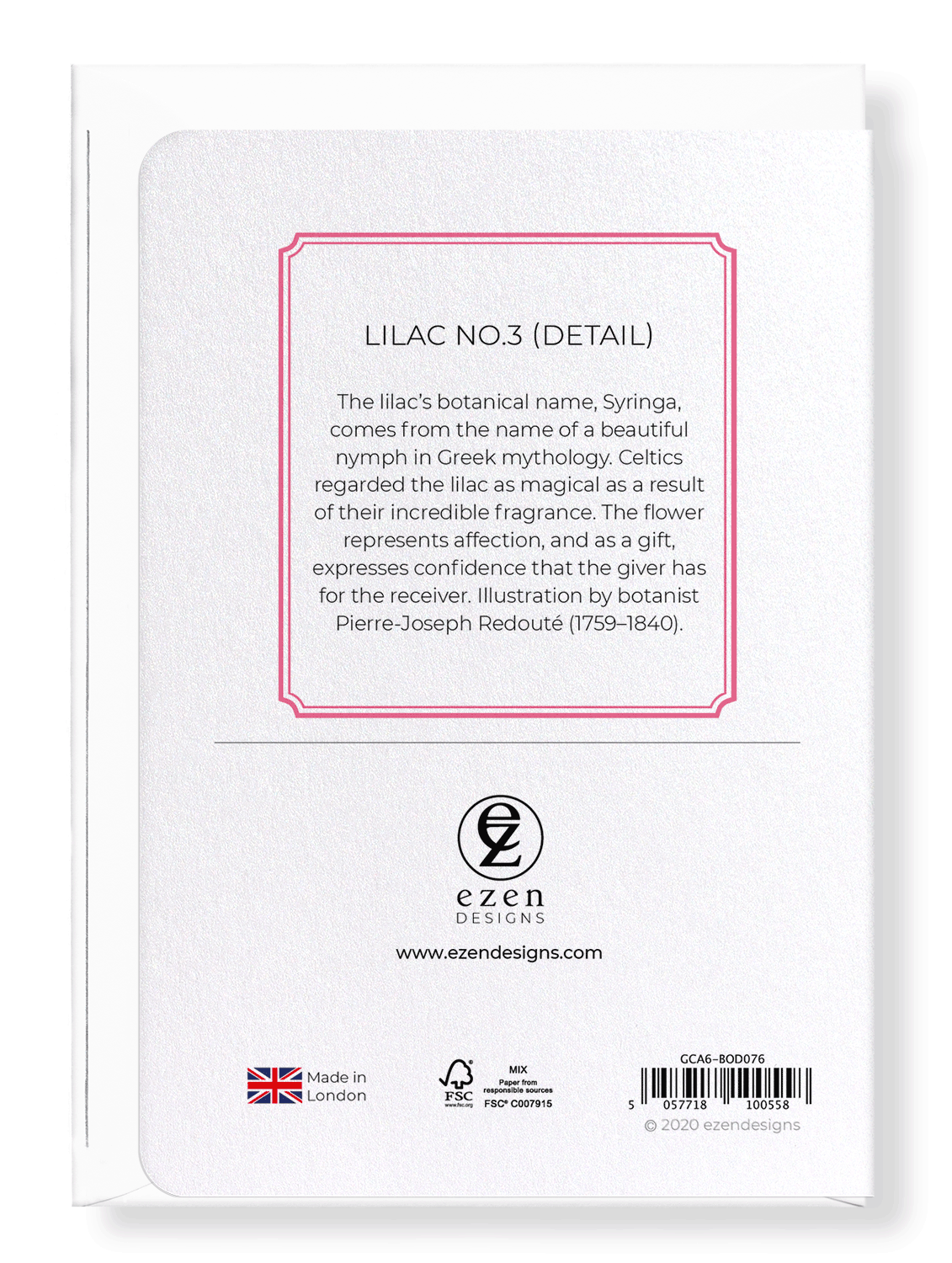 LILAC NO.3: Botanical Greeting Card