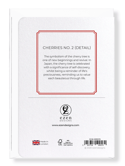 CHERRIES NO. 2: Botanical Greeting Card