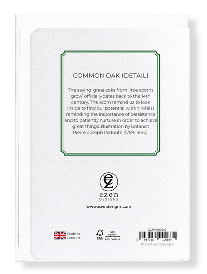 COMMON OAK: Botanical Greeting Card