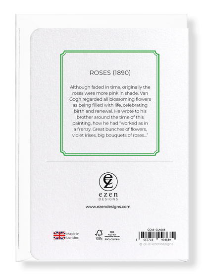 Ezen Designs - Roses (1890) - Greeting Card - Back