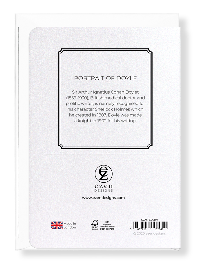 Ezen Designs - Portrait of doyle - Greeting Card - Back