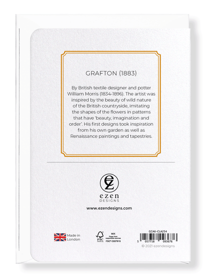 Ezen Designs - Grafton (1883) - Greeting Card - Back