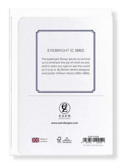 Ezen Designs - Eyebright (c.1882) - Greeting Card - Back