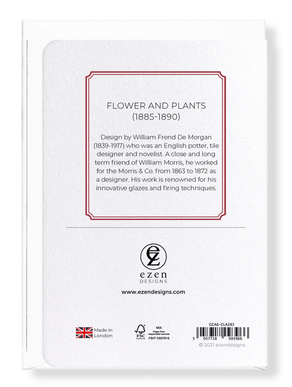 Ezen Designs - Flower and plants (1885-1890) - Greeting Card - Back