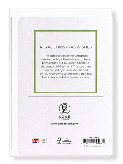 Ezen Designs - Royal Christmas wishes - Greeting Card - Back