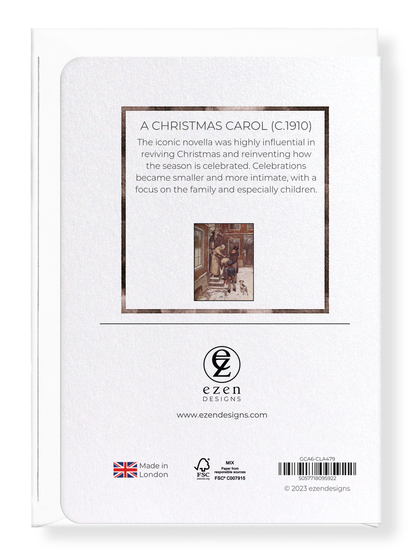 Ezen Designs - A Christmas Carol (c.1910) - Greeting Card - Back