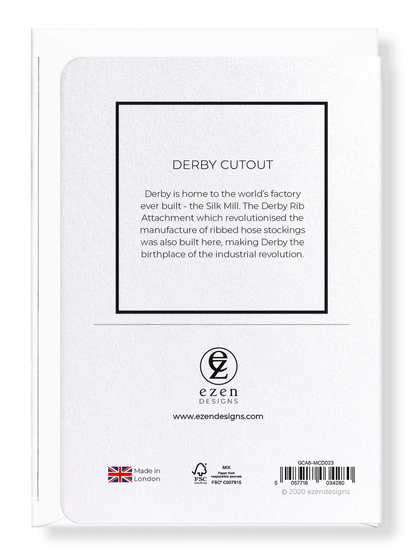 DERBY CUTOUT: Map Cutout Greeting Card