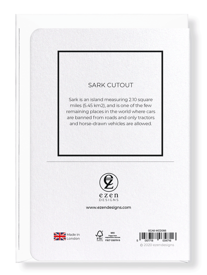 SARK CUTOUT: Map Cutout Greeting Card