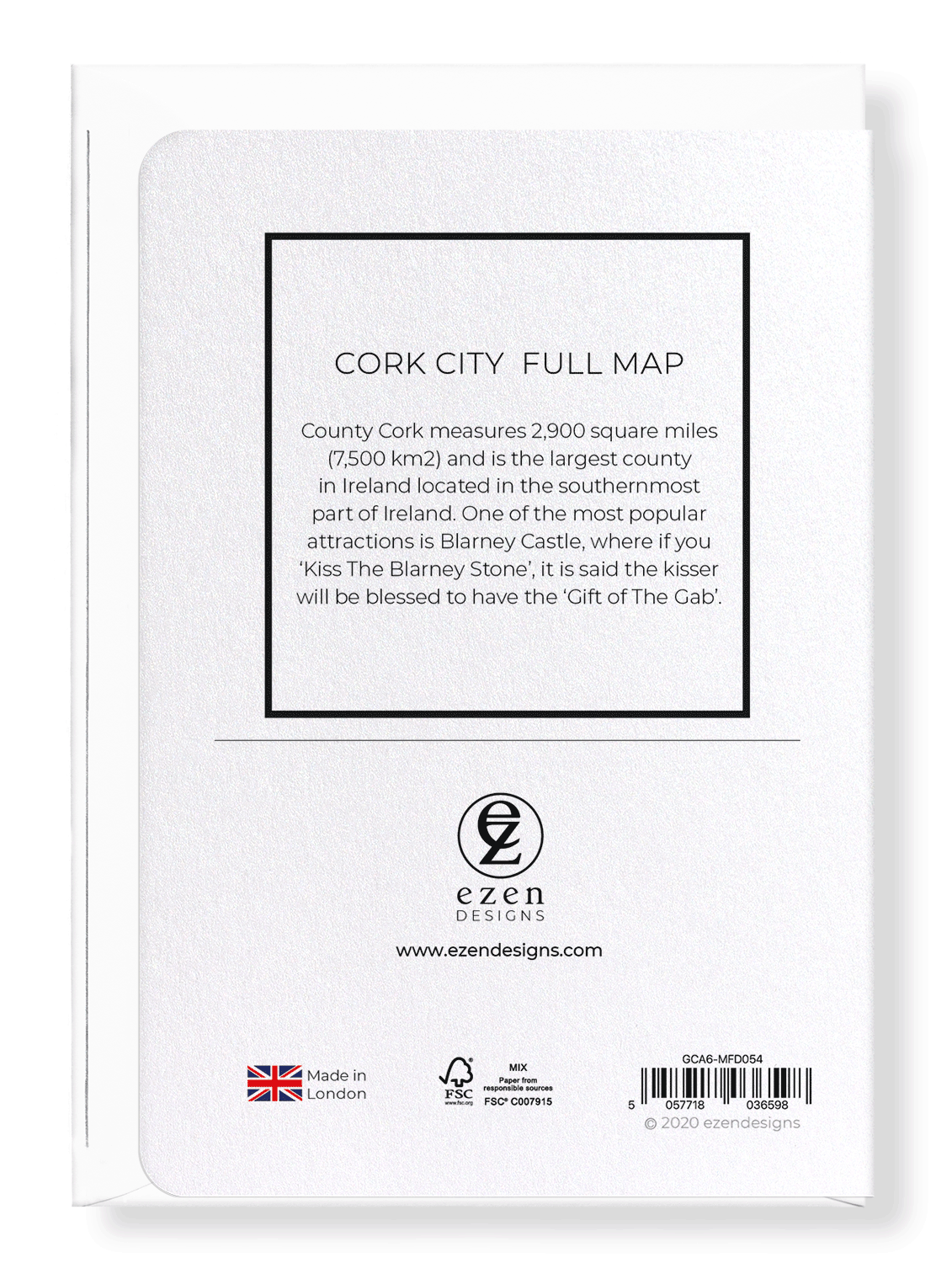 CORK CITY  FULL MAP: 8xCards