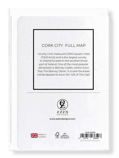 CORK CITY  FULL MAP: 8xCards