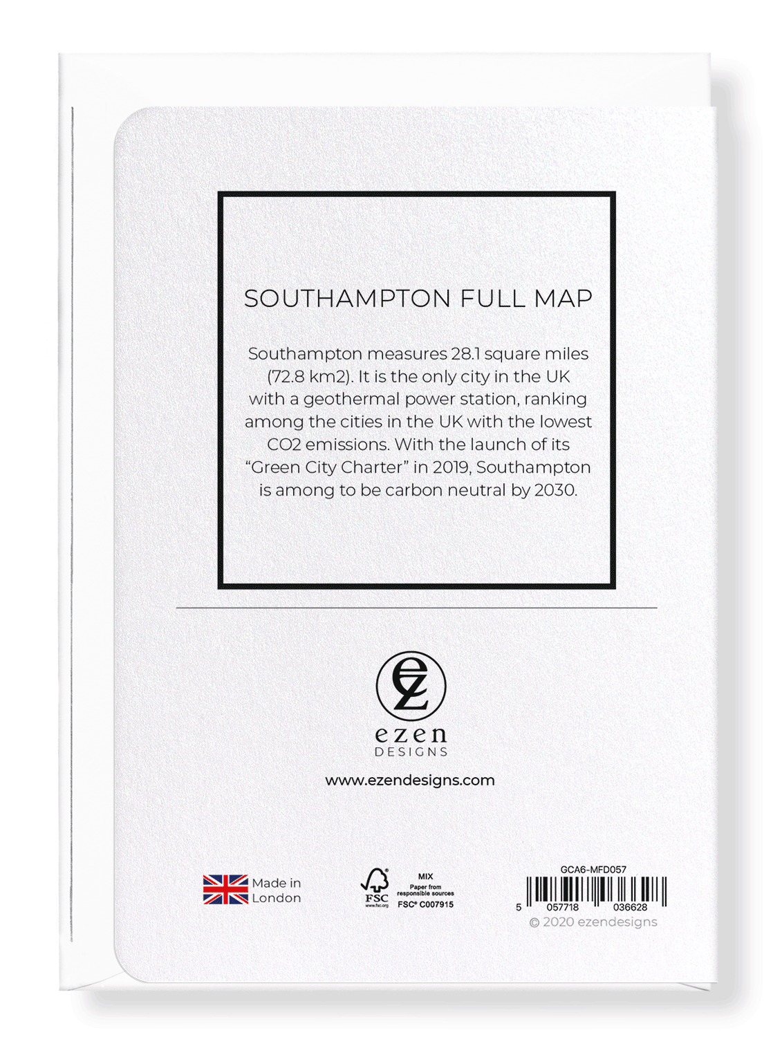 SOUTHAMPTON FULL MAP: 8xCards