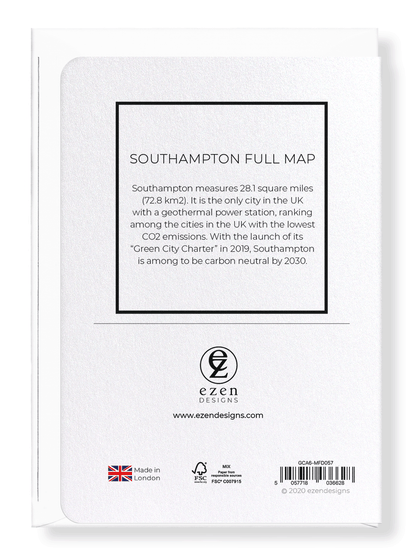 SOUTHAMPTON FULL MAP: 8xCards