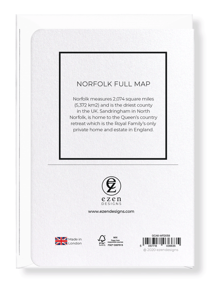 NORFOLK FULL MAP: 8xCards